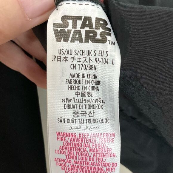 Star Wars Rebel Leader Jacket Black Windbreaker Unisex Sz S New Disney Parks - Picture 7 of 10